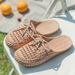 Women's Summer Soft Sole Non-Slip Versatile Beach Sandals Waterproof Flat Casual Outdoor Closed-Toe Clogs For Women_vogvips.com