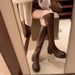 Instant Fashion Versatile New Round Toe Thick Sole High Petite Height Increasing Over-the-Knee Riding Boots For Women_vogvips.com