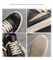 Men's Shoes Retro Thick Soled Splicing Shoes Summer New Niche Height Enhancing Youth Fashion Trend White Shoes_vogvips.com