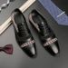 New Black And White Color-block Carved Brick Men's Shoes For Men's Business Leather British Derby Shoes Pointed Toe Banquet Wedding Leather Shoes_vogvips.com