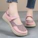Women's Shoes Velcro Casual Shoes Soft-soled Feet Middle-aged And Elderly Mother Shoes Mesh Surface Breathable And Not Stuffy Feet Single Shoes_vogvips.com