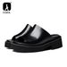2024 Summer Men's Slides Man Slippers Genuine Leather Fashion Outdoors Non-slip Casual Shoes Beach Garden Sandals_vogvips.com