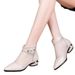 Cool Boots Women's Mesh Women's Sandals Hollow Sandals Thick Heel Pointed Low Heel Net Boots_vogvips.com