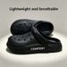 Women's Men's Slippers Summer Anti-Slip Couple Hollow Covered Toe Indoor Outdoor Casual Thick Bottom Sandals For Home_vogvips.com
