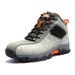High-top Boots Men Comfortable Casual Lace-up Anti-slip Outdoor Hiking Shoes Men Durable Breathable Thick-soled Ankle Boots Men_vogvips.com