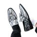 Large Size 46 Tassel Leopard Print Patent Slip-On Casual Leather For Hairstylists Men's Shoes_vogvips.com