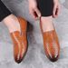 New Fashion Casual Loafers For Lightweight Slip-On Large Size Men's Leather Men Shoes_vogvips.com
