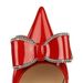 638-AH35 Fashionable Banquet Women's With High Heels, Shallow Mouth, Pointed Toe, Lacquer Leather Side Air, Diamond Bow_vogvips.com