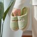 Cotton Women's 2025 New Home Indoor Warm Couple Cute Rabbit Anti Slip Plush Winter Slippers Men_vogvips.com