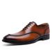 New Top Layer Cowhide Rubber Composite Sole Lace Up Elegant Business Dress Shoes, Men's Shoes_vogvips.com