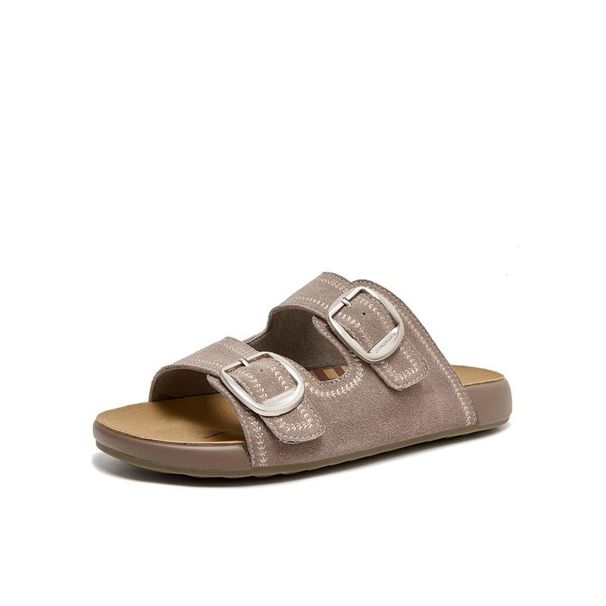 2026 New Summer Women's Shoes Flat Thick Breathable Outdoor Casual Soft Bottom Beach Slippers_vogvips.com