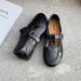 Cameido Mary Jane Shoes Vintage Round Toe Flat Leather Shoes Soft Sole And Upper For Spring_vogvips.com