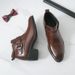 New Fashion Chelsea Boots Men's Brown Retro High-top Men's Boots European And American Fashion Boots British Gentleman Leather Boots_vogvips.com