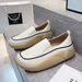One Loafers For Children's New Women's Autumn Soft Soled Casual White Shoes, Set Foot Lazy Single Shoes_vogvips.com