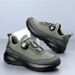 New Foreign Trade, Rotating Buckle Men's Casual Black Commuter Shoes, Thick Sole Non-Slip Outdoor Sports Shoes For Men_vogvips.com