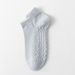 Women's Socks Summer Thin Short Tube Sweat Absorbing Breathable Mesh Massage Cotton Socks Simple Low Top Boneless Socks Spring And Autumn_vogvips.com