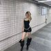 Song Xixi Extra Large High Hot Girl Pointed Toe Thin Heel Over-the-Knee Wide Tube Long Slouch Boots_vogvips.com