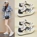 Little White Shoes Female Students Thick-soled Heightening Shoes Sports Board Shoes Casual Street Shoes_vogvips.com