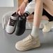 Little White Shoes Student Height Increase Sports Board Shoes Tide Casual Shoes Street Bread Shoes_vogvips.com