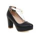 Women's High-heeled For Spring And Autumn, Round-toed Wedding Small 33 Bridesmaid Shoes, Large Size Waterproof Platform_vogvips.com