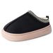 Winter Home Ethnic Style Half Shoes Large Size Women's Cotton Fleece Lined Thickened Slippers_vogvips.com