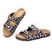 Kidmi New Women's House Sandals Cork Sole Womens Suede Soft Comfortable Mules Clogs Non-slip Beach Slippers_vogvips.com