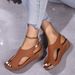 New Large Thick Bottom Fish Mouth Slope Heel Sandals For Women_vogvips.com