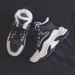 Dad Women New Winter Sports Versatile Casual Cotton Shoes High Top Plush Warm Snow Boots_vogvips.com