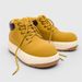 Men's Chunky Derby Boots Retro Motorcycle Style High Top Martin Boots In Yellow/Black/Brown - Fashionable & Comfortable_vogvips.com