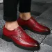 Dress Shoes Fashion Designer Luxury Men Formal Leather Shoe Pointed Oxfords Loafers Driving Kl44_vogvips.com