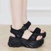 Trendy Platform Sandals For Women, 2026 Summer New Model, Thick-soled, Lightweight, Soft-soled, Versatile,_vogvips.com