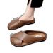 Exported To Italy, Original Stock From A Cancelled Order, New Summer Model, Plastic Slip-on Flat Women's Mules With_vogvips.com