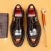 High-grade leather shoes with bright face for men cowhide inner three thick Demenc shoes_vogvips.com
