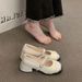 Mary Jane French-style Elegant High-heeled 2025 Summer New Model, Evening Style Single Shoes, Fashionable Black,_vogvips.com