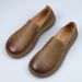 2025 Spring New Breathable Slip-On Casual Leather Shoes Men's Retro Trendy Versatile Loafers_vogvips.com