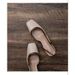 Chunky-heeled Soft Leather Square-toed Brown Closed-toe Women, 2025 Summer Low-cut European And American Style Backless_vogvips.com