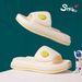 Summer Smiley Face Slide For Women, Thick Sole, Outdoor Wear, Soft Sole, Non-Slip EVA Slippers, Home Slippers, Fashionable And Versatile_vogvips.com