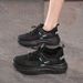 Summer Women's Shoes Breathable Hollow Mesh Shoes, Women's Korean Version Versatile Thick-Soled Knitted Sports Shoes, Ca_vogvips.com