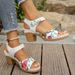 plus-size High-heeled Women, Summer New Model, Velcro Strap, And Style, One-strap_vogvips.com