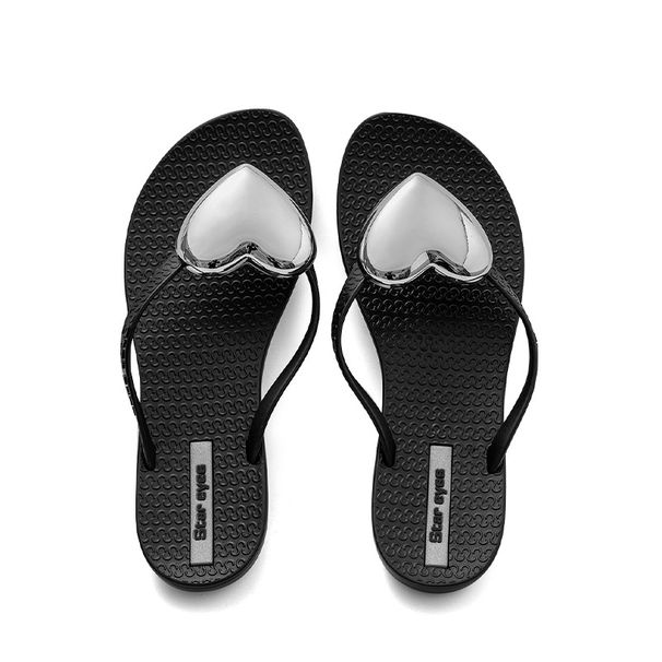 Internet Celebrity Summer New Heart-Shaped Flip-Flops For Women Fashionable Outdoor Non-Slip Versatile Casual Beach_vogvips.com
