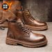2025 New Autumn British Style Martin Boots Men's Versatile Safety Sports Casual Shoes Non-Slip Workwear Waterproof_vogvips.com