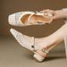 French-style Exquisite Woven Hollow-out Closed-toe For Women, 2026 New Summer Low-heel Chunky-heel Popular Mary Jane_vogvips.com