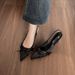 French-style Stiletto High-heeled Closed-toe Sandals For Women, New Summer Elegant Socialite Bow Pointed-toe Shoes_vogvips.com