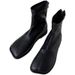 Women's Short For Autumn And Winter 2025 New Style Square Toe Mango Soft Leather Stretch Slim Retro Martin Boots_vogvips.com