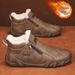 Men's Shoes Autumn High Top Men's Cotton Shoes Work Trend Brand Work Wear Shoes Trendy All Match Outdoor_vogvips.com