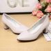 Comfortable Slip-On Work Pumps – Soft Leather Mid-Heel Shoes For Women (Black/Beige, 3cm Block Heel)_vogvips.com