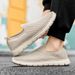 2024 New Large Size Flying Woven Casual Shoes Men's Hot-selling One-pedal Light Foot Cover Lazy Shoes Men's Shoes Spot_vogvips.com
