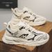 Autumn 2025 New Breathable Mesh Men's Sports Korean Version Trendy Versatile Thick Soled Dad Shoes_vogvips.com