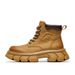 Casual Style Personalized Men's Shoes Comfortable Boots Thick-soled Heightening Martin Boots_vogvips.com
