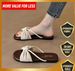 Leopard Print Flat Sandals For Women, 2026 Summer New Style, With Bow And Skirt Matching, Super Popular Soft-soled_vogvips.com